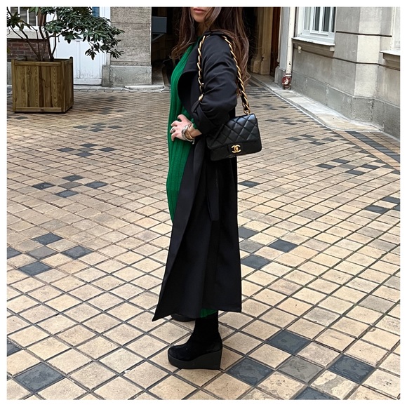 #41 Made in France Fabulous Spring Belted Trench Coat jacket - Picture 6 of 10